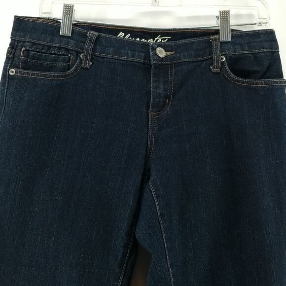 BlueNotes Jeans Women's Size 29x32 Low Rise Boot Cut Dark Blue 5 Pocket Paris - Picture 2 of 10